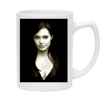 Angelina Jolie 14oz White Statesman Mug