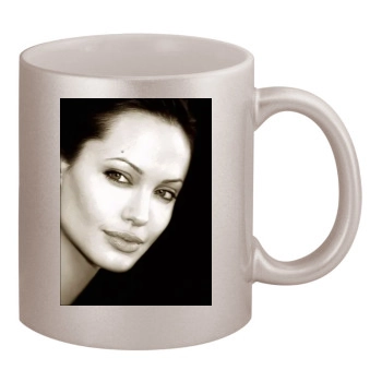 Angelina Jolie 11oz Metallic Silver Mug