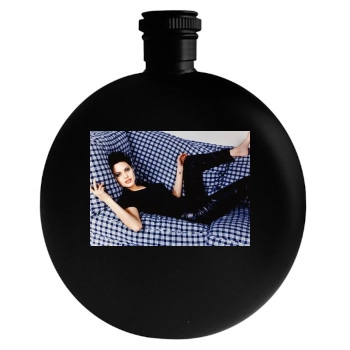 Angelina Jolie Round Flask