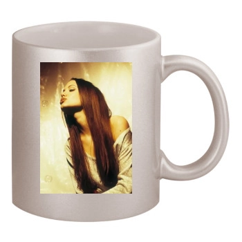 Angelina Jolie 11oz Metallic Silver Mug