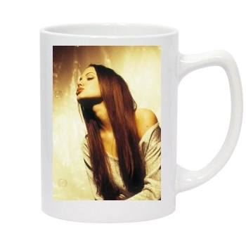 Angelina Jolie 14oz White Statesman Mug