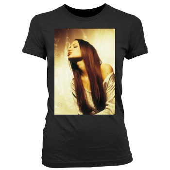 Angelina Jolie Women's Junior Cut Crewneck T-Shirt