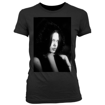 Angelina Jolie Women's Junior Cut Crewneck T-Shirt