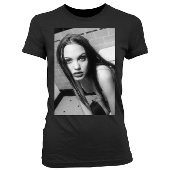 Angelina Jolie Women's Junior Cut Crewneck T-Shirt