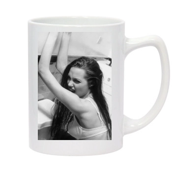 Angelina Jolie 14oz White Statesman Mug