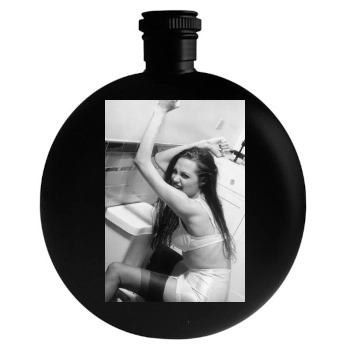 Angelina Jolie Round Flask