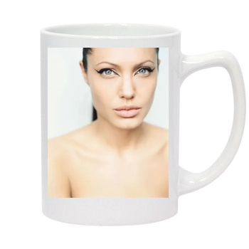 Angelina Jolie 14oz White Statesman Mug