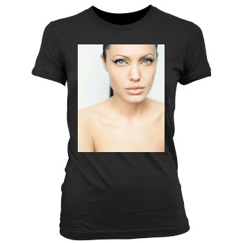 Angelina Jolie Women's Junior Cut Crewneck T-Shirt