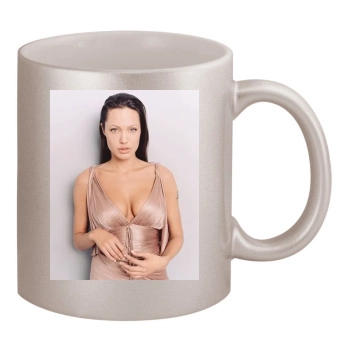 Angelina Jolie 11oz Metallic Silver Mug