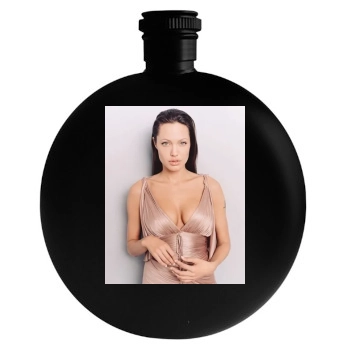 Angelina Jolie Round Flask