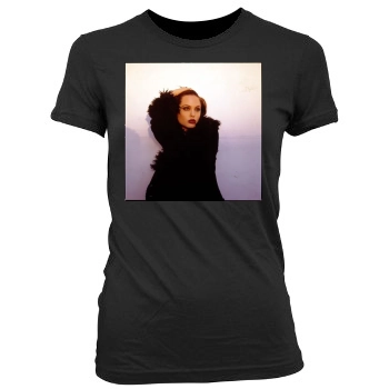 Angelina Jolie Women's Junior Cut Crewneck T-Shirt