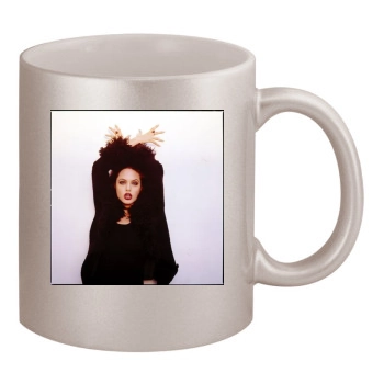 Angelina Jolie 11oz Metallic Silver Mug