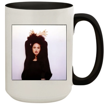 Angelina Jolie 15oz Colored Inner & Handle Mug