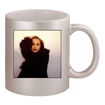 Angelina Jolie 11oz Metallic Silver Mug