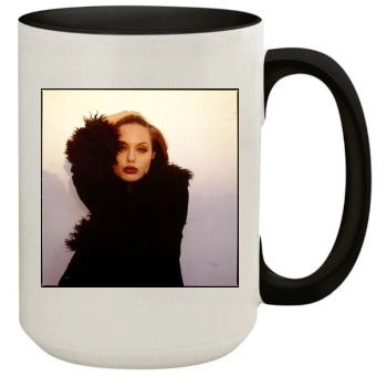 Angelina Jolie 15oz Colored Inner & Handle Mug