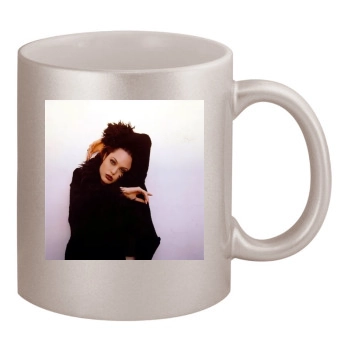 Angelina Jolie 11oz Metallic Silver Mug