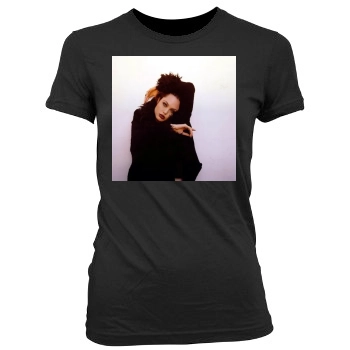 Angelina Jolie Women's Junior Cut Crewneck T-Shirt