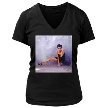 Angelina Jolie Women's Deep V-Neck TShirt