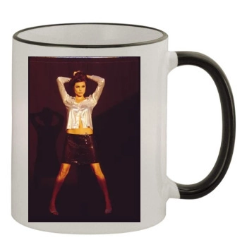 Angelina Jolie 11oz Colored Rim & Handle Mug