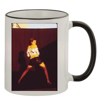 Angelina Jolie 11oz Colored Rim & Handle Mug