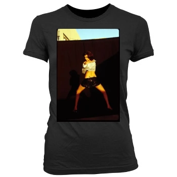 Angelina Jolie Women's Junior Cut Crewneck T-Shirt