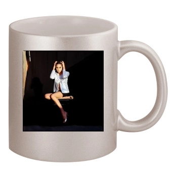 Angelina Jolie 11oz Metallic Silver Mug