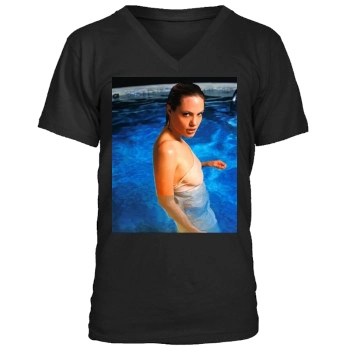 Angelina Jolie Men's V-Neck T-Shirt