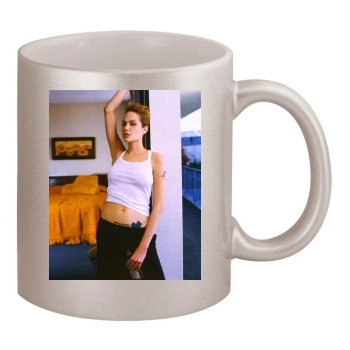 Angelina Jolie 11oz Metallic Silver Mug