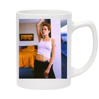 Angelina Jolie 14oz White Statesman Mug