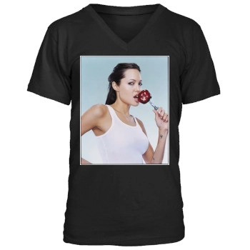 Angelina Jolie Men's V-Neck T-Shirt