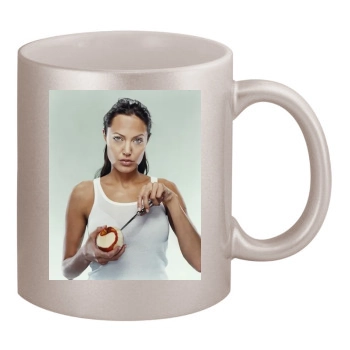 Angelina Jolie 11oz Metallic Silver Mug