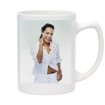 Angelina Jolie 14oz White Statesman Mug