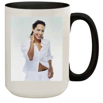 Angelina Jolie 15oz Colored Inner & Handle Mug