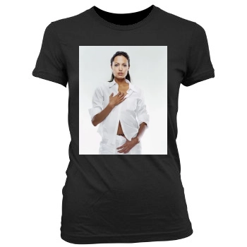 Angelina Jolie Women's Junior Cut Crewneck T-Shirt