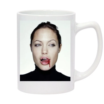 Angelina Jolie 14oz White Statesman Mug