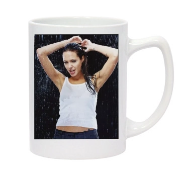 Angelina Jolie 14oz White Statesman Mug