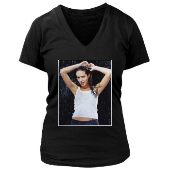 Angelina Jolie Women's Deep V-Neck TShirt