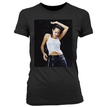 Angelina Jolie Women's Junior Cut Crewneck T-Shirt