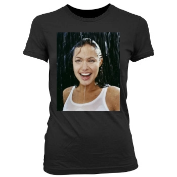 Angelina Jolie Women's Junior Cut Crewneck T-Shirt