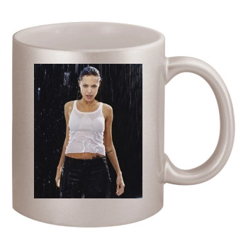 Angelina Jolie 11oz Metallic Silver Mug