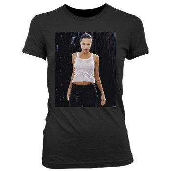 Angelina Jolie Women's Junior Cut Crewneck T-Shirt