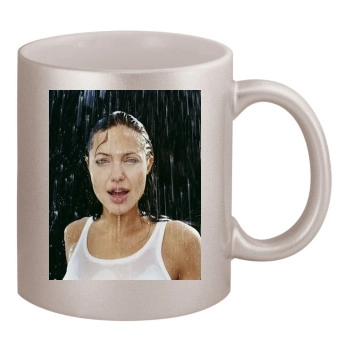 Angelina Jolie 11oz Metallic Silver Mug