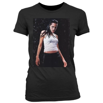 Angelina Jolie Women's Junior Cut Crewneck T-Shirt