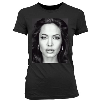 Angelina Jolie Women's Junior Cut Crewneck T-Shirt