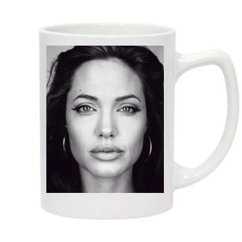 Angelina Jolie 14oz White Statesman Mug