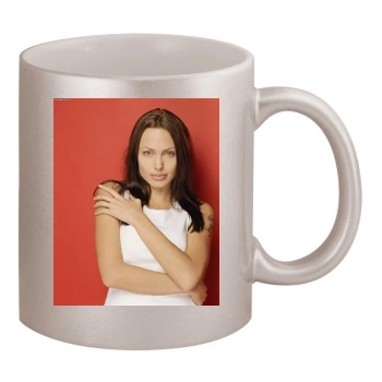 Angelina Jolie 11oz Metallic Silver Mug