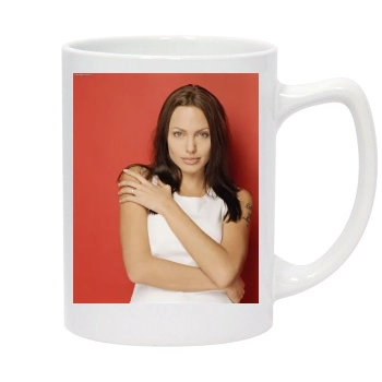 Angelina Jolie 14oz White Statesman Mug