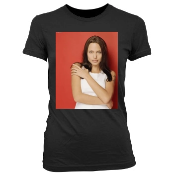 Angelina Jolie Women's Junior Cut Crewneck T-Shirt