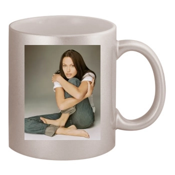 Angelina Jolie 11oz Metallic Silver Mug