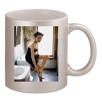 Angelina Jolie 11oz Metallic Silver Mug